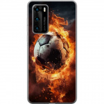 Mobildeksel til Huawei P40 med Fotball motiv