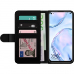 Lommeboketui til Huawei P40 lite med Porselensblomst motiv