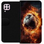 Lommeboketui til Huawei P40 lite med Fotball motiv