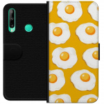 Lommeboketui til Huawei P40 lite E med Stekt egg motiv