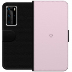 Lommeboketui til Huawei P40 Pro med Hjerte motiv