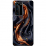 Mobildeksel til Huawei P40 Pro med Brennende silke motiv