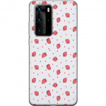 Mobildeksel til Huawei P40 Pro med Jordbær motiv