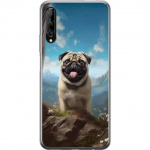 Mobildeksel til Huawei P smart Pro 2019 med Glad Hund motiv