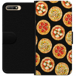 Lommeboketui til Huawei Y6 (2018) med Pizza motiv
