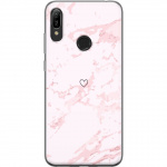 Mobildeksel til Huawei Y6 (2019) med Rosa Hjerte motiv Mobildeksel til Huawei Y6 (2019) med Rosa Hjerte motiv