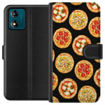 Lommeboketui til Motorola Moto E13 med Pizza motiv