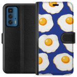 Lommeboketui til Motorola Edge 20 Pro med Stekte egg motiv