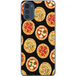 Mobildeksel til Motorola Moto E32s med Pizza motiv