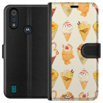 Lommeboketui til Motorola Moto E6i med Glassig motiv