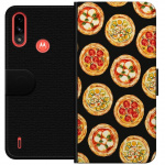 Lommeboketui til Motorola Moto E7 Power med Pizza motiv