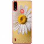 Mobildeksel til Motorola Moto E7 Power med Porselensblomst motiv