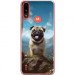 Mobildeksel til Motorola Moto E7 Power med Glad Hund motiv