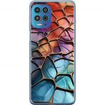 Mobildeksel til Motorola Moto G100 med Metalliskt mønster motiv