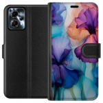 Lommeboketui til Motorola Moto G13 med Magiske blomster motiv