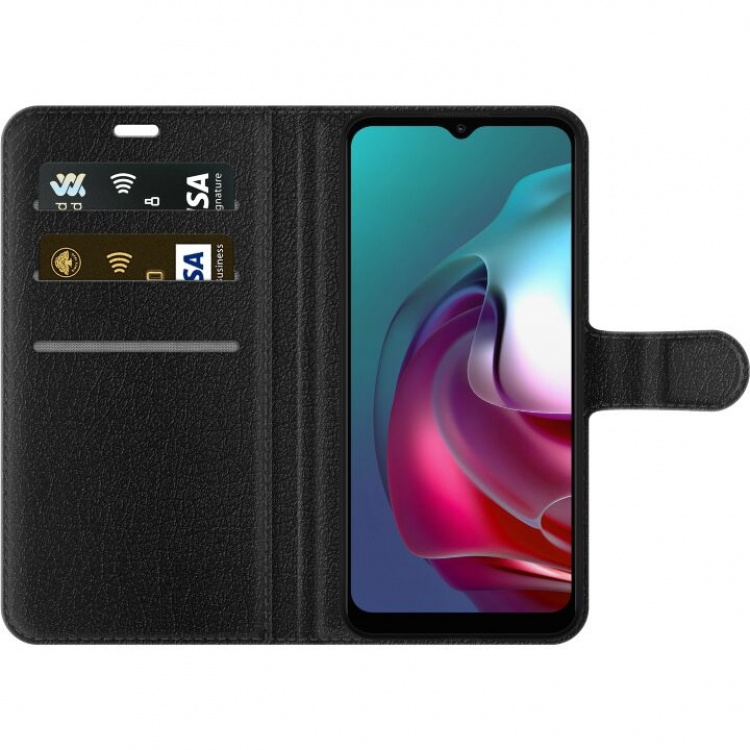 Lommeboketui til Motorola Moto G30 med 3D Gull motiv