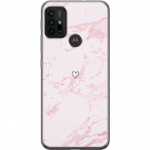 Mobildeksel til Motorola Moto G30 med Rosa Hjerte motiv