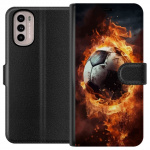 Lommeboketui til Motorola Moto G31 med Fotball motiv