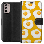 Lommeboketui til Motorola Moto G41 med Stekt egg motiv Lommeboketui til Motorola Moto G41 med Stekt egg motiv