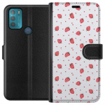 Lommeboketui til Motorola Moto G50 med Jordbær motiv