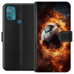 Lommeboketui til Motorola Moto G50 med Fotball motiv