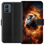 Lommeboketui til Motorola Moto G53 med Fotball motiv