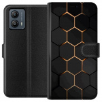 Lommeboketui til Motorola Moto G53 med Luksuriøst Mønster motiv