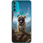 Mobildeksel til Motorola Moto G71 5G med Glad Hund motiv