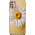 Mobildeksel til Motorola Moto G9 Plus med Porselensblomst motiv
