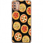 Mobildeksel til Motorola Moto G9 Plus med Pizza motiv