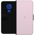 Lommeboketui til Motorola Moto G9 Play med Hjerte motiv