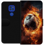 Lommeboketui til Motorola Moto G9 Play med Fotball motiv