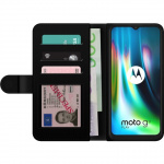 Lommeboketui til Motorola Moto G9 Play med 3D Gull motiv