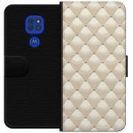 Lommeboketui til Motorola Moto G9 Play med Gullglans motiv