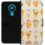 Lommeboketui til Nokia 3.4 med Glassig motiv