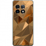Mobildeksel til OnePlus 11 med 3D Gull motiv