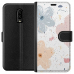 Lommeboketui til OnePlus 6T med Blomster motiv Lommeboketui til OnePlus 6T med Blomster motiv