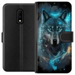 Lommeboketui til OnePlus 7 med Ulve motiv