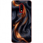 Mobildeksel til OnePlus 7 med Brennende silke motiv