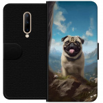 Lommeboketui til OnePlus 7 Pro med Glad Hund motiv