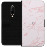 Lommeboketui til OnePlus 7 Pro med Rosa Hjerte motiv