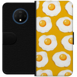 Lommeboketui til OnePlus 7T med Stekt egg motiv