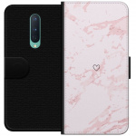 Lommeboketui til OnePlus 8 med Rosa Hjerte motiv