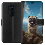 Lommeboketui til OnePlus 8 Pro med Glad Hund motiv