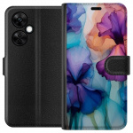 Lommeboketui til OnePlus Nord CE3 med Magiske blomster motiv