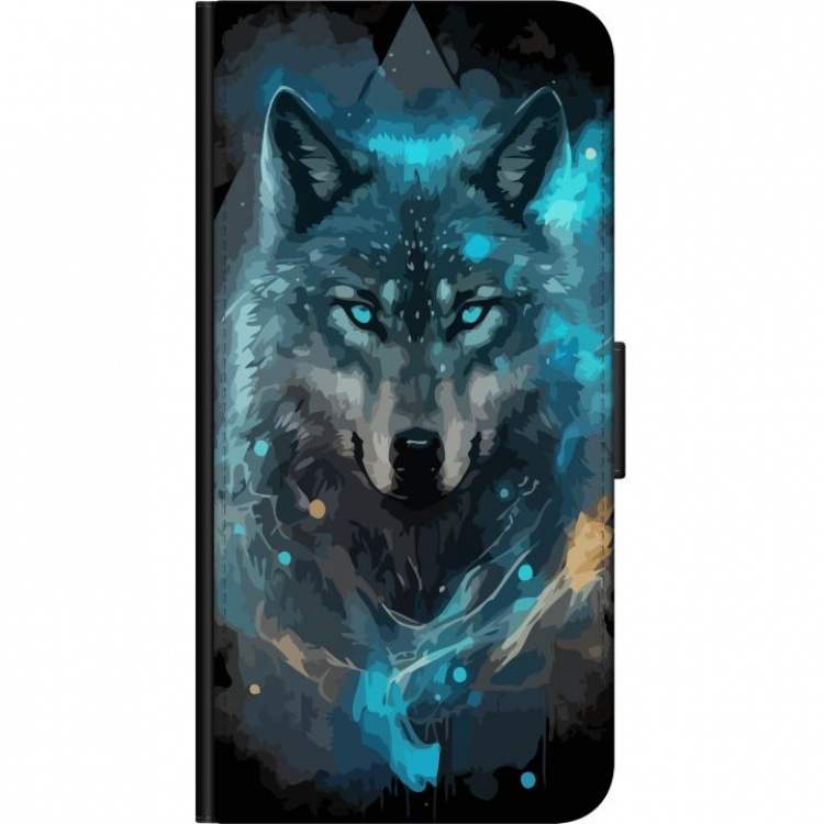 Lommeboketui til Samsung Galaxy A03s med Ulve motiv