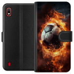 Lommeboketui til Samsung Galaxy A10 med Fotball motiv