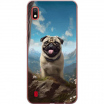 Mobildeksel til Samsung Galaxy A10 med Glad Hund motiv