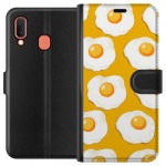Lommeboketui til Samsung Galaxy A20e med Stekt egg motiv Lommeboketui til Samsung Galaxy A20e med Stekt egg motiv