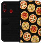 Lommeboketui til Samsung Galaxy A20s med Pizza motiv Lommeboketui til Samsung Galaxy A20s med Pizza motiv